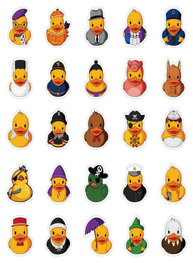 YEESACG 200Pcs Rubber Duck Kawaii Waterproof Stickers Pack | Animals Ducks Unlimited Cool Deacls Graffiti Vinyl for Water Bottle Skateboard Luggage Laptop Computer Phone - Image 4